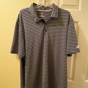 Adidas 2XL striped polo shirt
